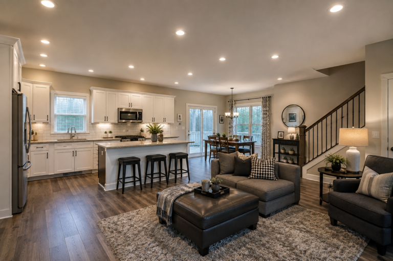 Recessed and LED kitchen lighting